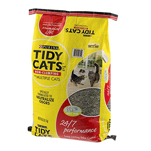 Purina Tidy Cats Non Clumping 24/7 Performance Multi Cat Litter, 40 lbs