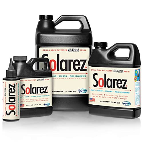 SOLAREZ UV Cure Clear Casting Resin (Gallon) DIY Jewelry, Hobby, Craft