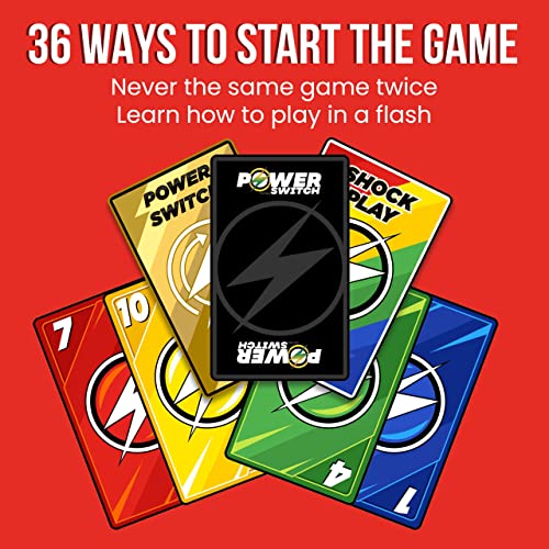 Power Switch Card Game Easy to Learn Game for Family Game Night