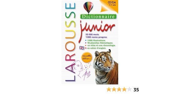 Dictionnaire Larousse Junior 7 11 Ans French Edition Larousse Staff 9782035862730 Amazon Com Books