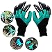 SigmaGo Garden Genie Gloves with Fingertips - Gardening Gloves Easy to Dig and Plant - Protective Digging Gloves with Left and Right Hand Claws Safe for Rose Pruning - As Seen On TV (2 Claws)