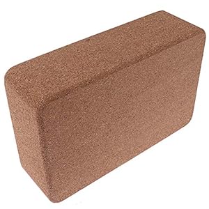 DIYARTS Cork Yoga Block High Density Soft Wood Textured Yoga Brick Fitness Block Brick Exercise Prop for Yoga Beginners and Professionals