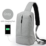 Sling Bag Shoulder Backpack CrossBody Chest Bags Daypack with USB Charging Port