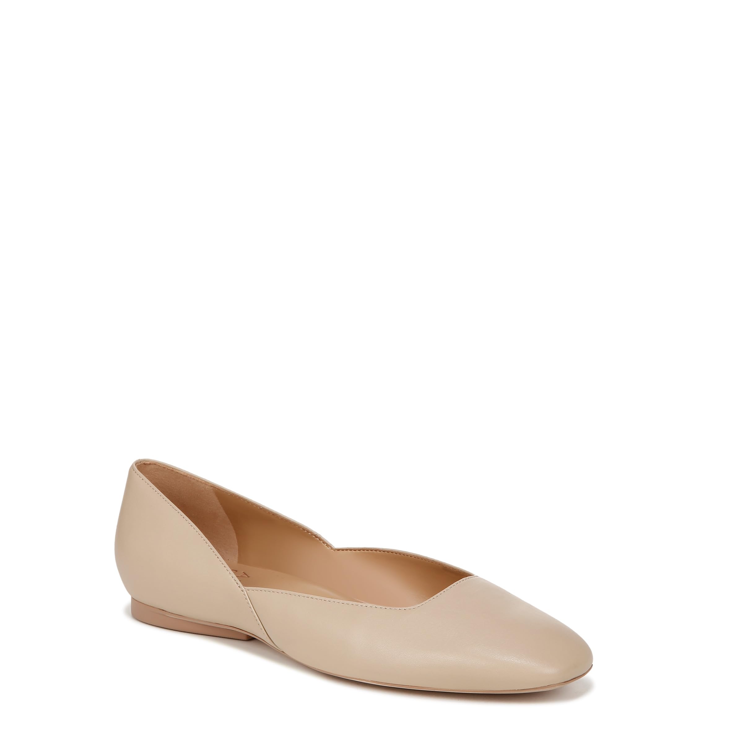 Naturalizer Womens Cody Ballet Flats White Snake Pattern Leather 8 M