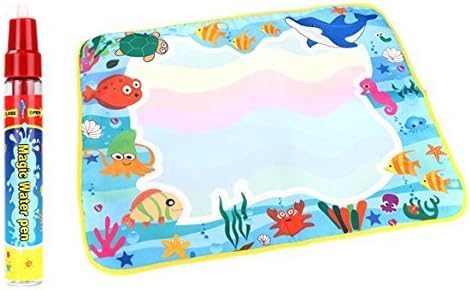 Aqua Doodle Magic Playing Mat Magic Pen Educational Toy: 1 Mat+ 1 Water Drawing Pen Size 60*49cm