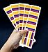 40 Removable Stickers: Colombia Flag, Colombian Party Favors, Decals