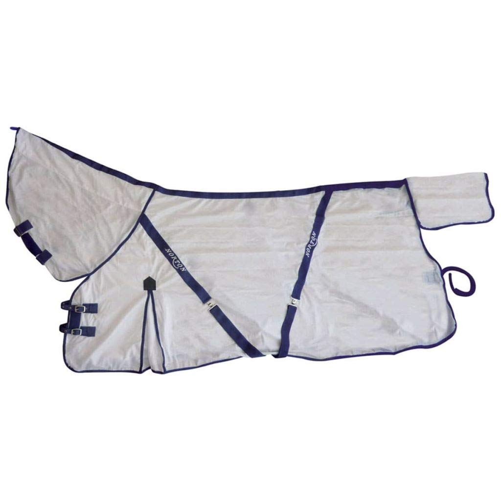 Norton Unisex Adult 400103 Combo Mesh Sheet - White/Navy Contrasts, 6.3-Inch/190 cm