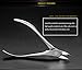Ninth Toenail Clippers/Nail Nipper for Thick and Ingrown Toenails - Surgical Grade Stainless Steel Nail Clippers for Hangnails - Premium Quality Brushed Stainless Steel, 5