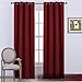 NICETOWN Burgundy Curtains for Living Room - (Burgundy Red) Home Decor Energy Smart Thermal Insulated Window Treatment Drape/Drapery for Patio Door, 52x84 Inch,1 Piece