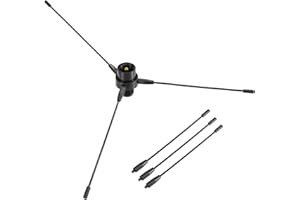 UAYESOK Mobile Base Antenna Ground Plane Kit, VHF/UHF 2m/70cm PL259 to SO239 Ground Plane Mount Antenna, 136-174MHZ/400-470MHZ