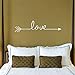 Iuhan Fashion Love Arrow Decal Living Room Bedroom Vinyl Carving Wall Decal Sticker for Home Decoration (White)