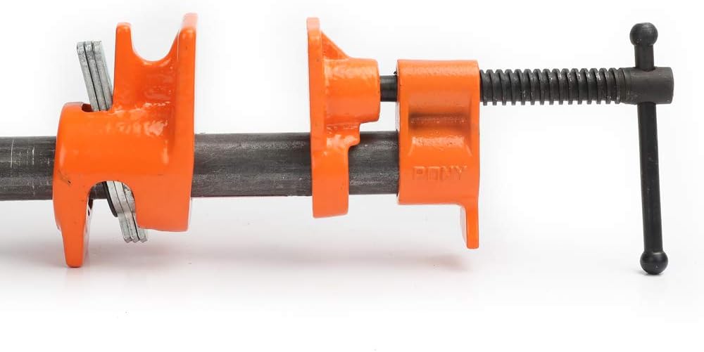 PONY 52 Pipe Clamp, Fixture for 1/2-Inch Black Pipe - - 