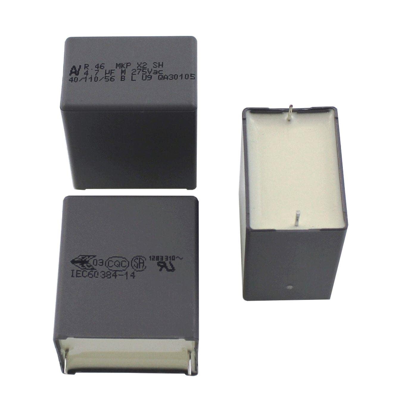 5x MKP-Capacitor rad. 4,7µF 275V AC ; 27,5mm ; R46KR4470JBM1M ; 4,7uF
