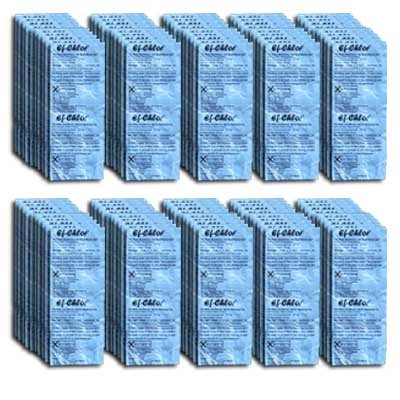 Ef Chlor (NaDCC) - Portable Water Purification Tablets - BULK PACK OF 100 STRIPS [1000 TABLETS] - Each Tablet Purifies 6.6 GALLONS