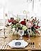Activ8 Elegant Wooden Wedding Table Numbers | 1-12 Pack | Calligraphy Sticks Including Extra Thick Solid Base | Reception Party Home Decoration Centerpiece| Spray or Natural | Banquet Event Decor