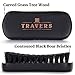 Travers Brands Beard Grooming Kit for Men, Beard & Mustache Growth Grooming & Trimming Gift Set, Black Boar Bristle Beard Brush, Red Sandalwood Beard Comb, Black Trimming Scissors for Styling