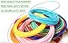 3D Pen Filament: 1.75mm, Safe for Kids, Great Quality, High-Precision, Odorless, Compatible with all 3D Pens, 3D Pens/3D Printers, Refill Pack of 15 Vibrant Colors, 10 Feet Each, 70 FREE Stencils