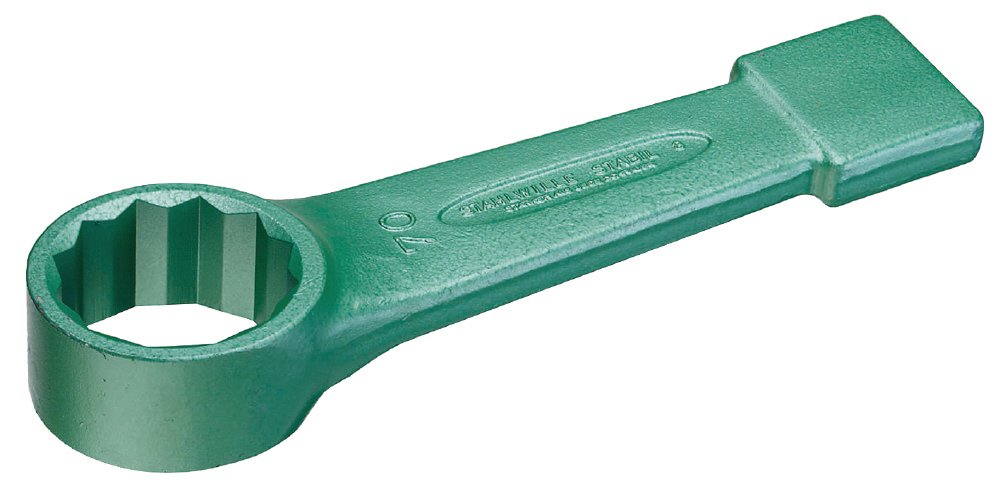 Stahlwille 42010095 Stabil 8 Striking Face Ring Spanner, 95mm Opening, 450mm Length