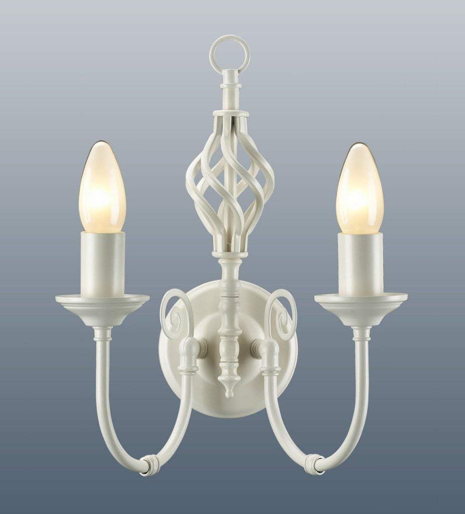 Classic Knot Twist Wall Light Cream