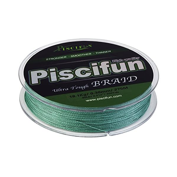 Piscifun-Braided-Fishing-Line-Green-150yards-300yards-547yards-10lb-150-lb-Test-PE-Fishing-Line