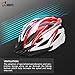 JBM Adult Cycling Bike Helmet Specialized for Men Women Safety Protection CPSC Certified (18 Colors) Black / Red / Blue / Pink / Silver Adjustable Lightweight Helmet with Reflective Stripe and Remova