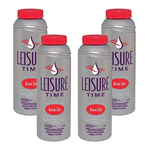Leisure Time 45305-04 Renew Tabs For Spas And Hot Tubs 175-Pounds 4-Pack