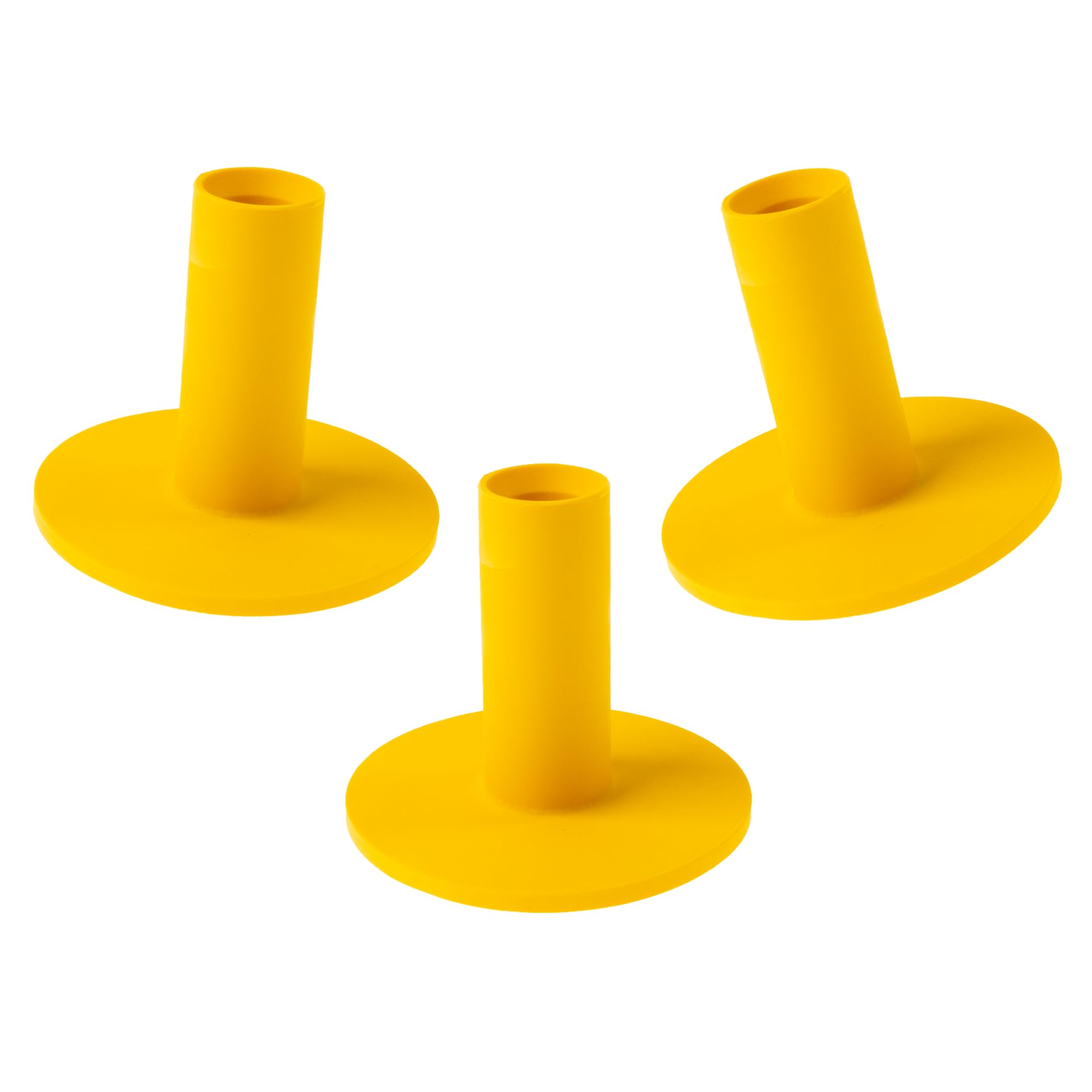ECADDIE Rubber Tees - Suitable for Driver, Fairway Woods and Irons (Yellow - 45mm)