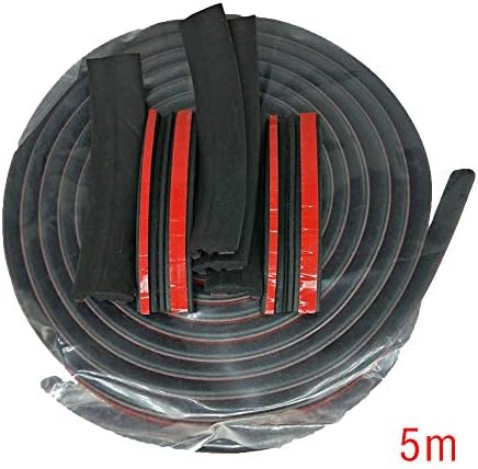 Vipithy Car Rear Windshield Window Trim Edge Moulding Rubber Weatherstrip Seal Strip 5M