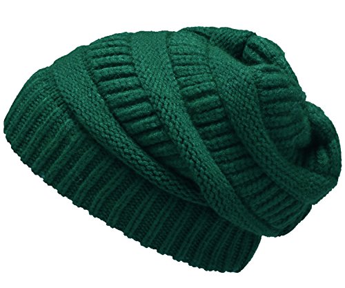 Neosan womens men knit winter stretch thick slouch bean…