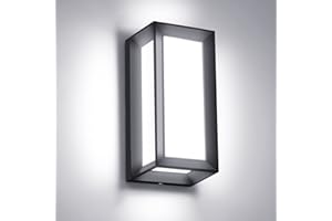 Juyace 18W Outdoor Wall Porch Lights Aluminum Exterior Light Fixture Wall Mount Ip65 Waterproof 6000K Outdoor Led Wall Light for Garage Walkway