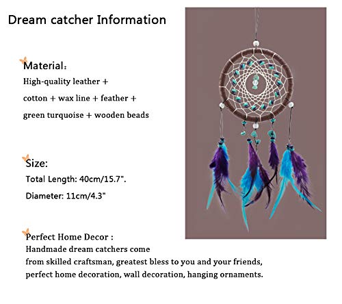 image for AWAYTR Feathers Dream Catcher Gift Wall Decorations Bedroom Hanging De