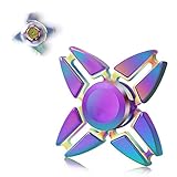 Fidget Spinner Toy, VOLADOR Zinc Alloy Quad Hand Spinner Relieve ADHD EDC Anxiety Stress Helps Focus