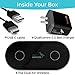 IBIS Wireless Space Grey 9W Dual Wireless Charger Fast Charging Station 3 Devices at Once, Wireless Charging Pad, Certified Qi Wireless Charger USB C Phone Charger Pad for iPhone Xs Max, XS AirPods