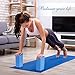 Arltb Yoga Block 2 Pack Yoga Bricks 9″ x 6″x 4″ with Metal D-Ring Yoga Strap Combo Set, Eco-Friendly EVA Foam Exercise Yoga Blocks, Improve Stability and Balance, Lightweight – Odor Resistantthumb 1