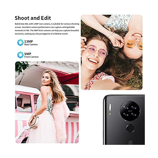 Mobile-Phone-Blackview-A80-SIM-Free-Unlocked-Mobile-Phones-4G-Android-10-Smartphone-with-6217-inches-Waterdrop-Screen-13MP-Camera-4200mAh-Battery-128GB-Extension-FaceFingerprint-Unlock-Black Mobile Phone, Blackview A80 SIM-Free Unlocked Mobile Phones, 4G Android 10 Smartphone with 6.217 inches Waterdrop Screen…