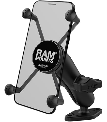 Supporto Telefono RAM X-Grip Con Base Diamantata &ndash; Per Manubrio Moto Codice 53803