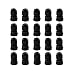 Cable Gland -Lokman 20 Pack PG7 Plastic Waterproof Adjustable 3-6.5mm Cable Gland Connectors Cable Gland Joints with Gaskets, Black (PG7)