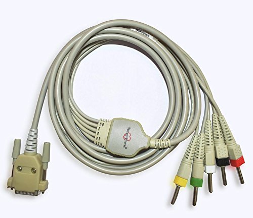 Happy Hearts 5 Lead ECG Cable Compatible with BPL 108 Digi 15 Pin Happy Hearts 5 Lead ECG Cable Compatible with BPL 108 Digi 15 Pin