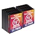 Samsill Economy 3 Ring Binder Organizer, .5 Inch Round Ring Binder, Customizable Clear View Cover, Black Bulk Binder 12 Pack primary