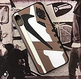 iPhone 3D AJ1 Travis Scott Cactus Jack Shoe Case Official Print Textured Shock Absorbing Protective Sneaker Fashion Case (iPhone 7+/8+)