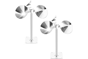 SALCOD Reflective Bird Deterrent Pigeon Deterrent - Keep Birds Away Pigeons/Sparrows/Woodpeckers, Wind-Powered Sparkling Garden Decor, for Patio, Yard, Garden, Roof, Railing, Weatherproof, 2 Pcs