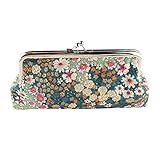 Wallet,toraway Lady Vintage Flower Mini Hasp Coin Purse Wallet Clutch Bag (Blue)