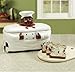BLACK HAPPY CHEF BREAD BOX TOAST JAR 13-1/4