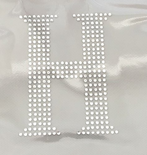 Eta - 4" Greek Letter - Crystal - Rhinestone Iron on Transfer