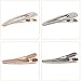 Fani 6 Pack Gold Silver Alligator Hair Clips Crystal Duck Bill Hair Barrettes Large Geometric Wedding Hair Pins Hair Accessories for Women (3.14inch/L X 0.86inch/W）