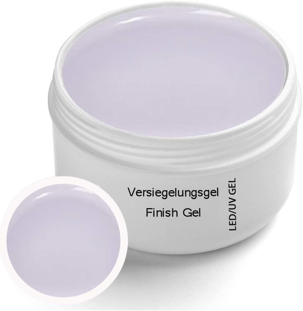 UV Finish Gel Classic Line Clear 5ml - Sealing UV gel with yellowing protection - top coat - high gloss nail modeling