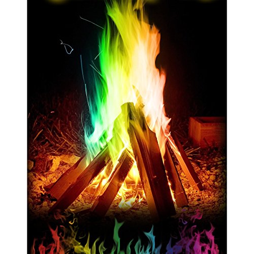Mystical Fire Flame Colorant Vibrant Long-Lasting Pulsating Flame Color Changer for Indoor or Outdoor Use 0.882 oz. Packets 2 Pack