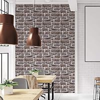Cumtur Ceramic Tile,Self Adhesive Wallpaper PVC Waterproof Stone Brick Wall Paper DecorLK-513