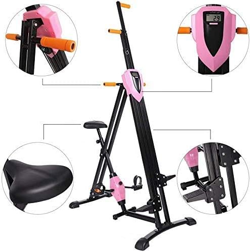 Hurbo Vertical Climber Home Gym Exercise Folding Climbing Machine Exercise Bike Body Trainer Stepper Cardio Workout Training for Home Gym