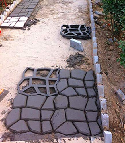 Votprof Concrete Molds, DIY Path Maker, Cement Molds for Walkways, Gardens, Backyard, Patio, Heavy-Duty Concrete Pavement Mold, Sturdy and Easy to Use